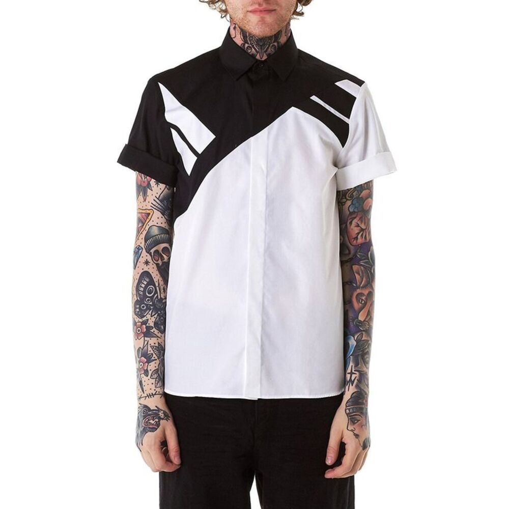 Neil Barrett Paneled Button-Down Shirt